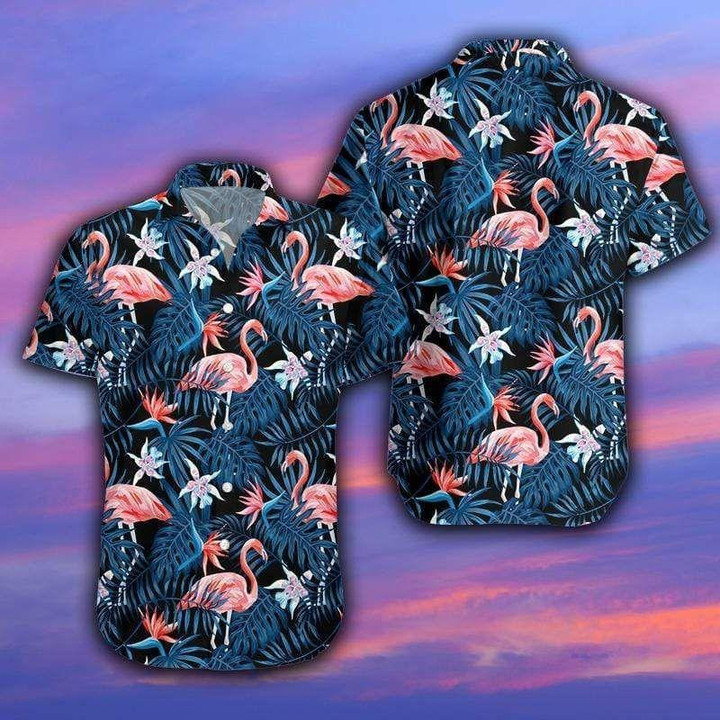 Beach Shirt Flamingo Tropical Aloha 3D Hawaiian Shirt