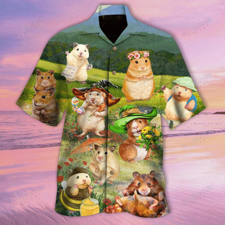 Animals Life Is Better With A Hamster 3D Hawaiian Shirt