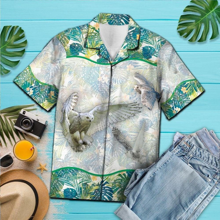 Owl Tropical G5730- Beach Summer 3D Hawaiian Shirt