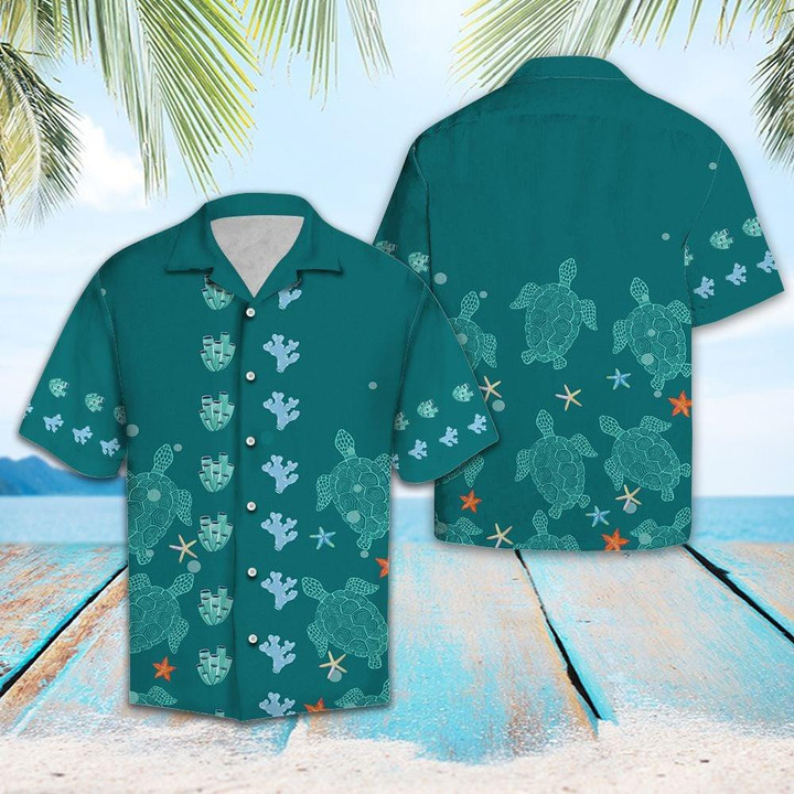Lovely Turtle TG5721 Beach Summer 3D Hawaiian Shirt