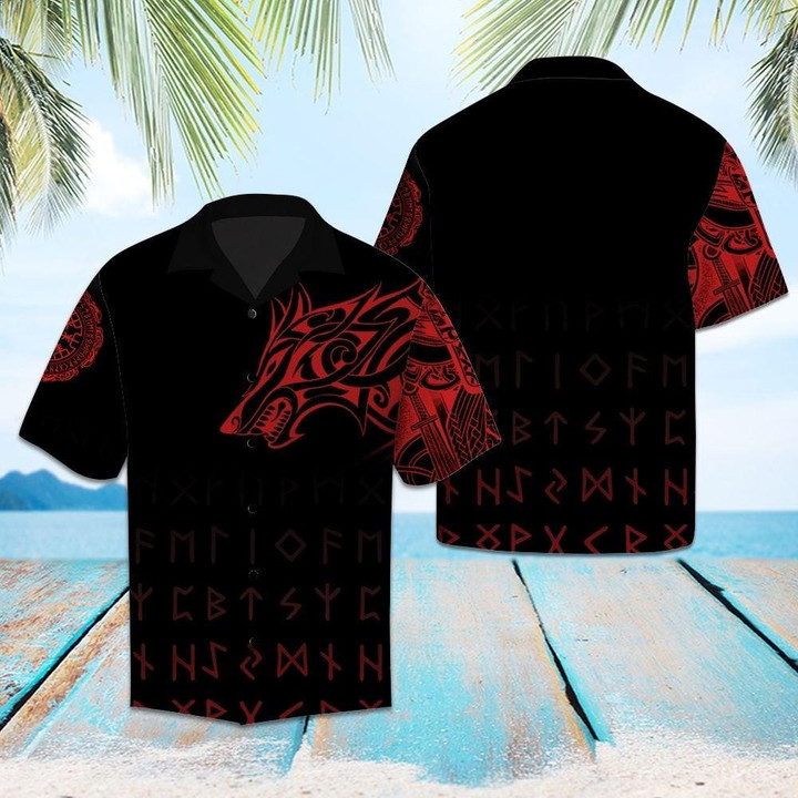 Amazing Viking Wolf HT20709 Beach Summer 3D Hawaiian Shirt