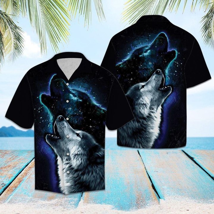 Howling Wolf G5721 Beach Summer 3D Hawaiian Shirt