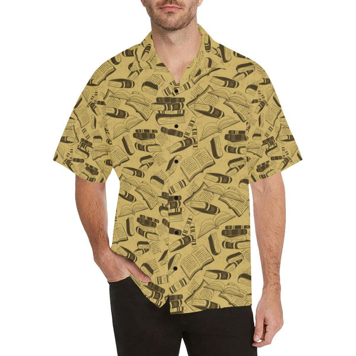 Book Pattern Print Design 02 Beach Summer 3D Hawaiian Shirt