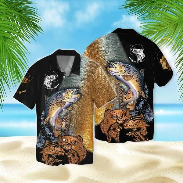 Fishing Beach Summer 3D Hawaiian Shirt