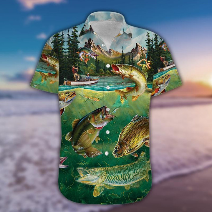 Fishing The Lake Is Calling And I Must Go Beach Summer 3D Hawaiian Shirt