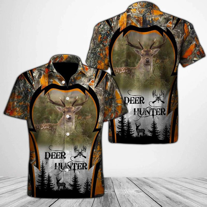 Deer Hunter Beach Summer 3D Hawaiian Shirt