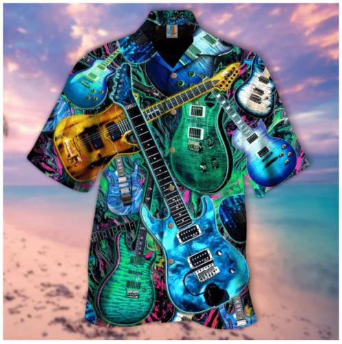 I Want Is Guitar Beach Summer 3D Hawaiian Shirt