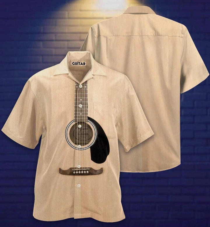 Apayprint- Guitar Beach Summer 3D Hawaiian Shirt