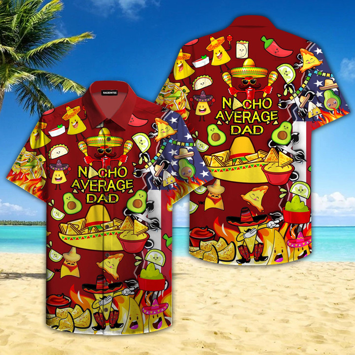Nachos Daddy Beach Summer 3D Hawaiian Shirt