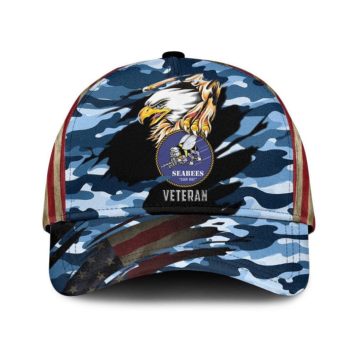 Eagle Face Cool And Army Camo Pattern Printed Baseball Cap Hat