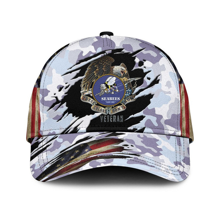 These Colors Don't Run And Purple Camo Pattern Printed Baseball Cap Hat