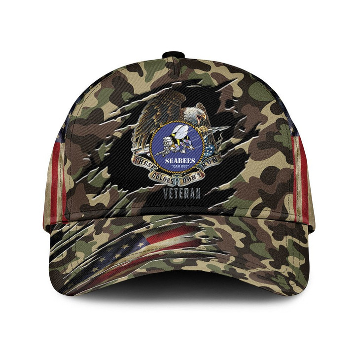 These Colors Don't Run And Camo Pattern Printed Baseball Cap Hat