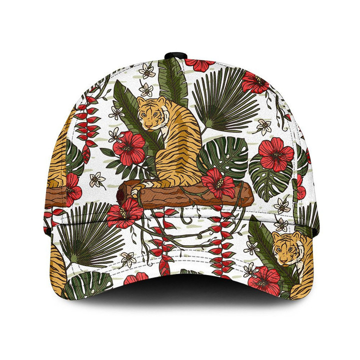 Exotic Tropical Animal Wild Tiger Printed Baseball Cap Hat