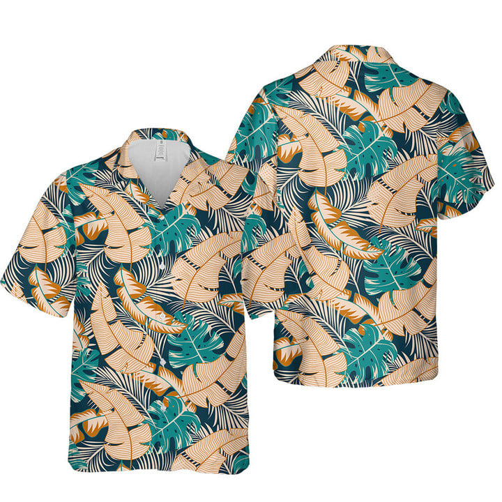 Tropical Palm Leaves Pattern Design 3D Hawaiian Shirt