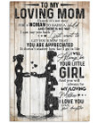Daughter To Mom Gift Family Vertical Poster