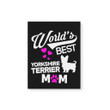 World Best Yorkshire Terrier Mom Family Gift For Mother Mommy Matte Canvas