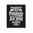 Firefighter Son Protect His Mom Proud Mom Of Firefighter Mother Gift For Son Matte Canvas