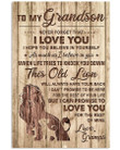 Lions Love Message Of Gramps To Grandson Trending Vertical Poster