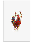 Chicken Gorgeous Reindeer Christmas Vertical Poster