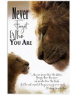 Lion Father To Son Family Gift Vertical Poster