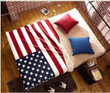American Flag United States Blanket Sherpa Fleece Blanket