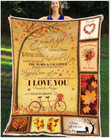 Autumn Giving Wife I Love You Forever And Always Sherpa Fleece Blanket