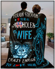 Gift For Wife Crazy Enough To Love Him Sherpa Fleece Blanket