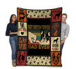 Best Boston Terrier Dad Ever Boston Terrier Dog Gift For Dad Sherpa Fleece Blanket