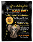 Grandma To Granddaughter Always Remember How Much I Love You Sherpa Fleece Blanket
