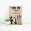 Canvas To Dirt Bike Dad From Son Matte Canvas