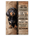 Canvas Giving Dachshund Lovers Before I Met You I Want You The Moment Framed Matte Canvas