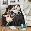 Funny Chihuahua Dog Lover Gifts Sherpa Fleece Blanket