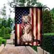 4th Of July Cat American Printed Garden Flag House Flag