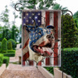 4th Of July Pit Bull Us Printed Garden Flag House Flag