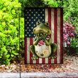 4th Of July Frog American Printed Garden Flag House Flag