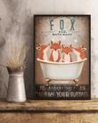 Fox Co Bath Soap Wash Your Paws Gift For Fox Lovers Vertical Poster