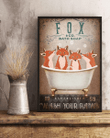 Fox Co Bath Soap Wash Your Paws Gift For Fox Lovers Framed Matte Canvas