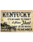 Kentucky A Place Gave Us So Much To Remember For Personalized Nation Gift Horizontal Poster