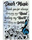 Thank You For Always Lifting My Spirits Gifts For Music Lovers Vertical Poster