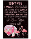 Lovely Message From Husband Gifts For Wife Who Loves Camping Vertical Poster