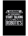 May Spontaneously Start Talking About Robotics Trending Vertical Poster