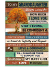 Always Remember How Much I Love You Quote Gift For Granddaughter From Mawmaw Vertical Poster