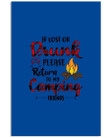If Lost Or Drunk Please Return To My Camping Friends Gifts For Camping Lovers Vertical Poster