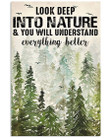 Look Deep Into Nature And You Will Understand Everything Better Vertical Poster