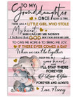 To My Granddaughter Once Upon A Time There Was A Little Girl Nonny Gifts Vertical Poster