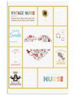 Vintage Nurse Love Sunflower Trending Personalized Career Gifts Vertical Poster