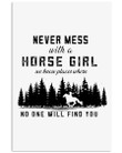 A Girl Her Dog And Her Horse It's A Beautiful Thing Gifts Vertical Poster