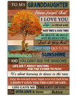 Never Forget That I Love You Quote Gift For Granddaughter From Bubbie Vertical Poster