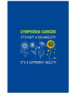 Lymphoma Cancer It's Not A Disability Green Ribbon Gifts Vertical Poster