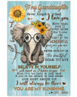 Never Forget That I Love You Gift For Granddaughter From Nana Vertical Poster